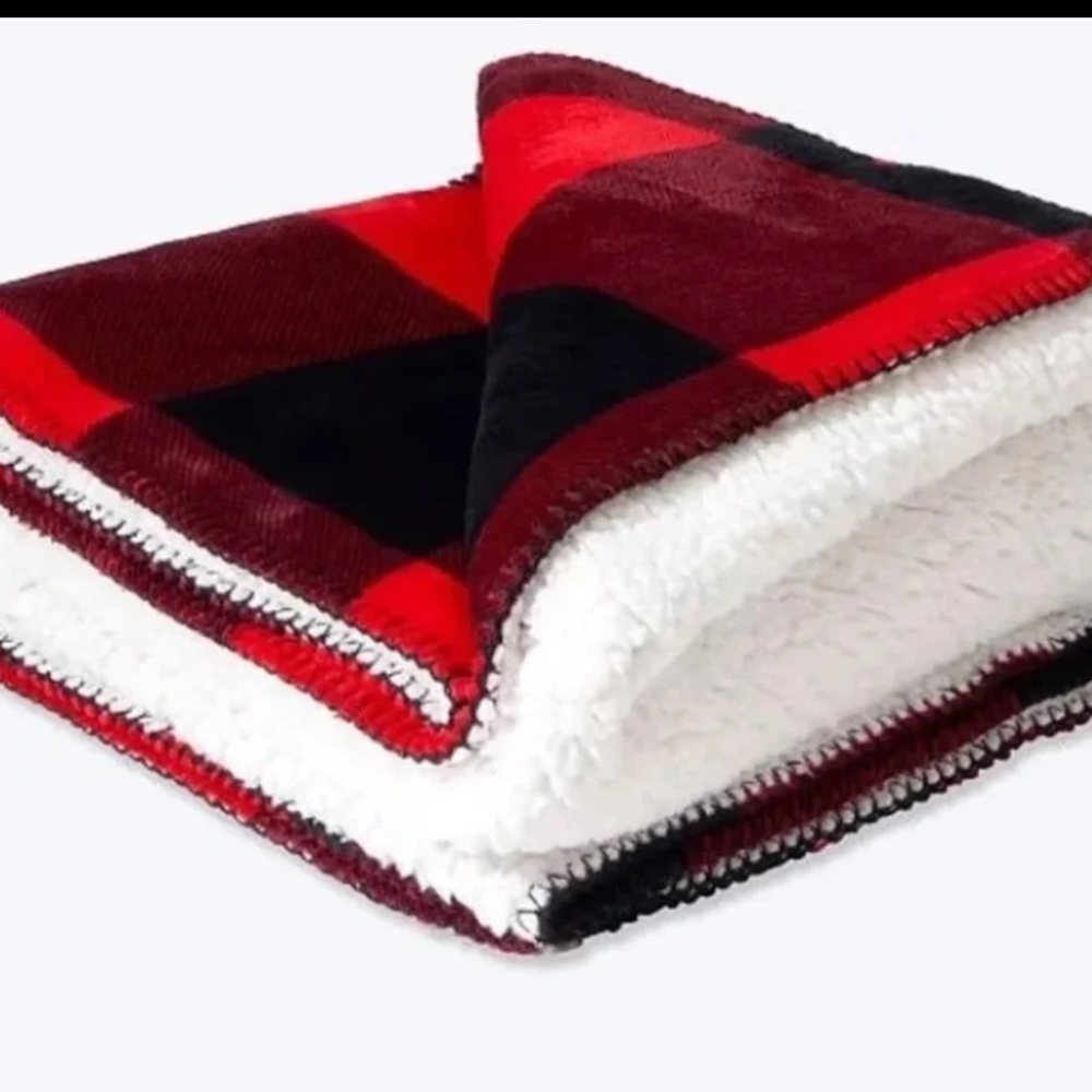 Victoria secret Sherpa blanket plaid dog